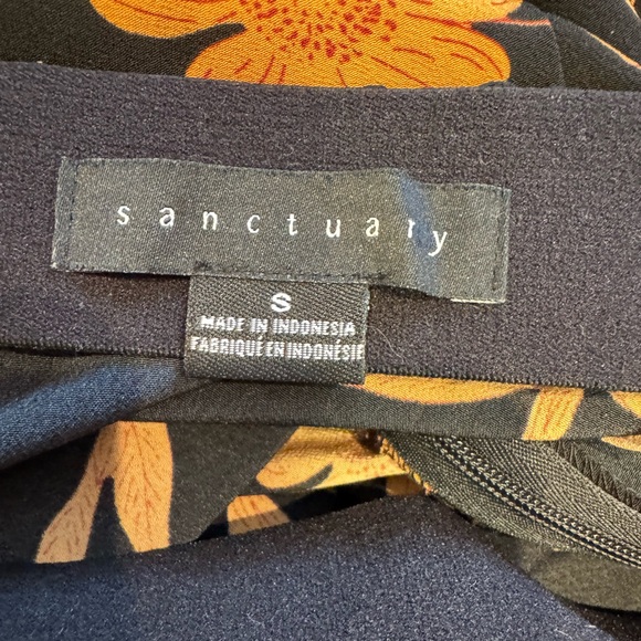 Sanctuary Black Maxi Skirt with Orange Floral Print - Picture 5 of 5